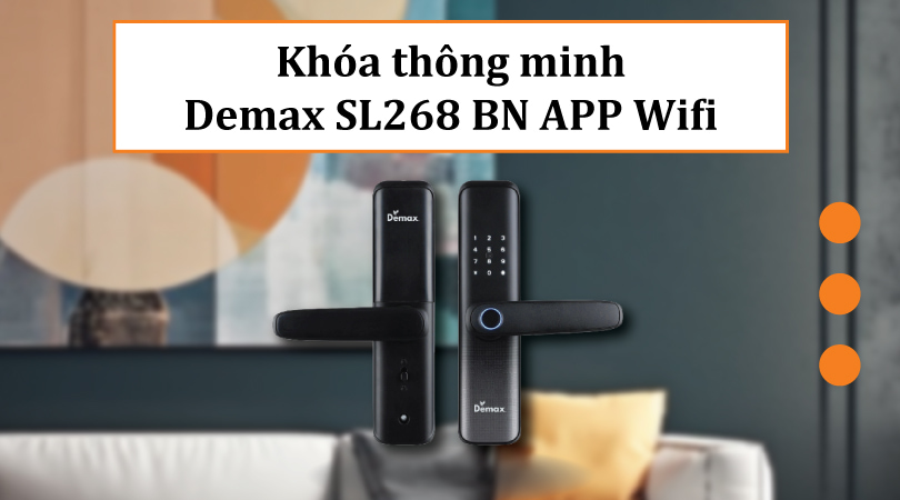 Khóa thông minh Demax EL268 BN APP Wifi
